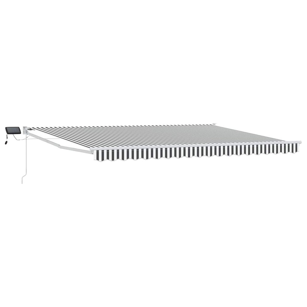 Store rétractable manuel avec leds 4,5 × 3 m