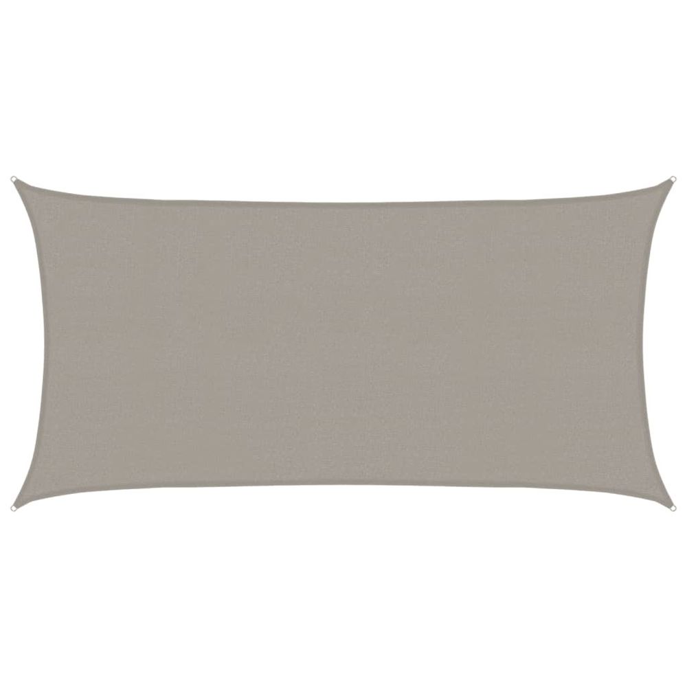 Voile d'ombrage 160 g/m² rectangulaire gris clair 2x4 m pehd