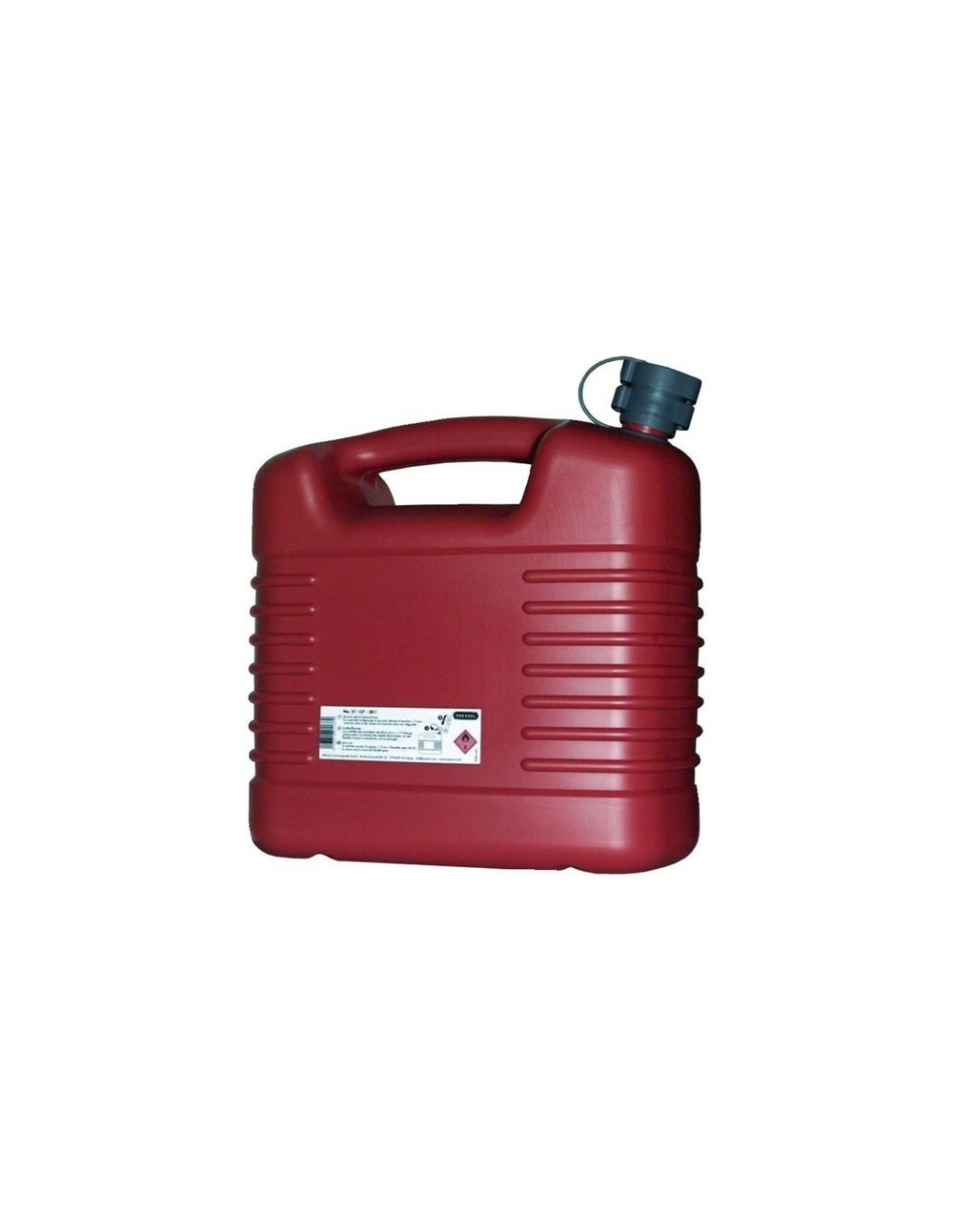 Jerrycan plastique hydrocarbure rouge 20 l - jerrican