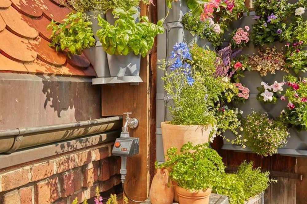 Kit d'arrosage pour mur végétal d'angle de 12 modules