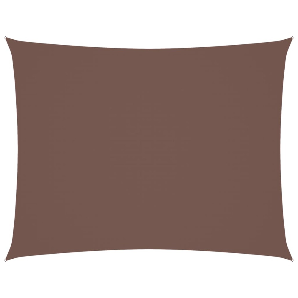 Voile de parasol tissu oxford rectangulaire 2x3 m marron