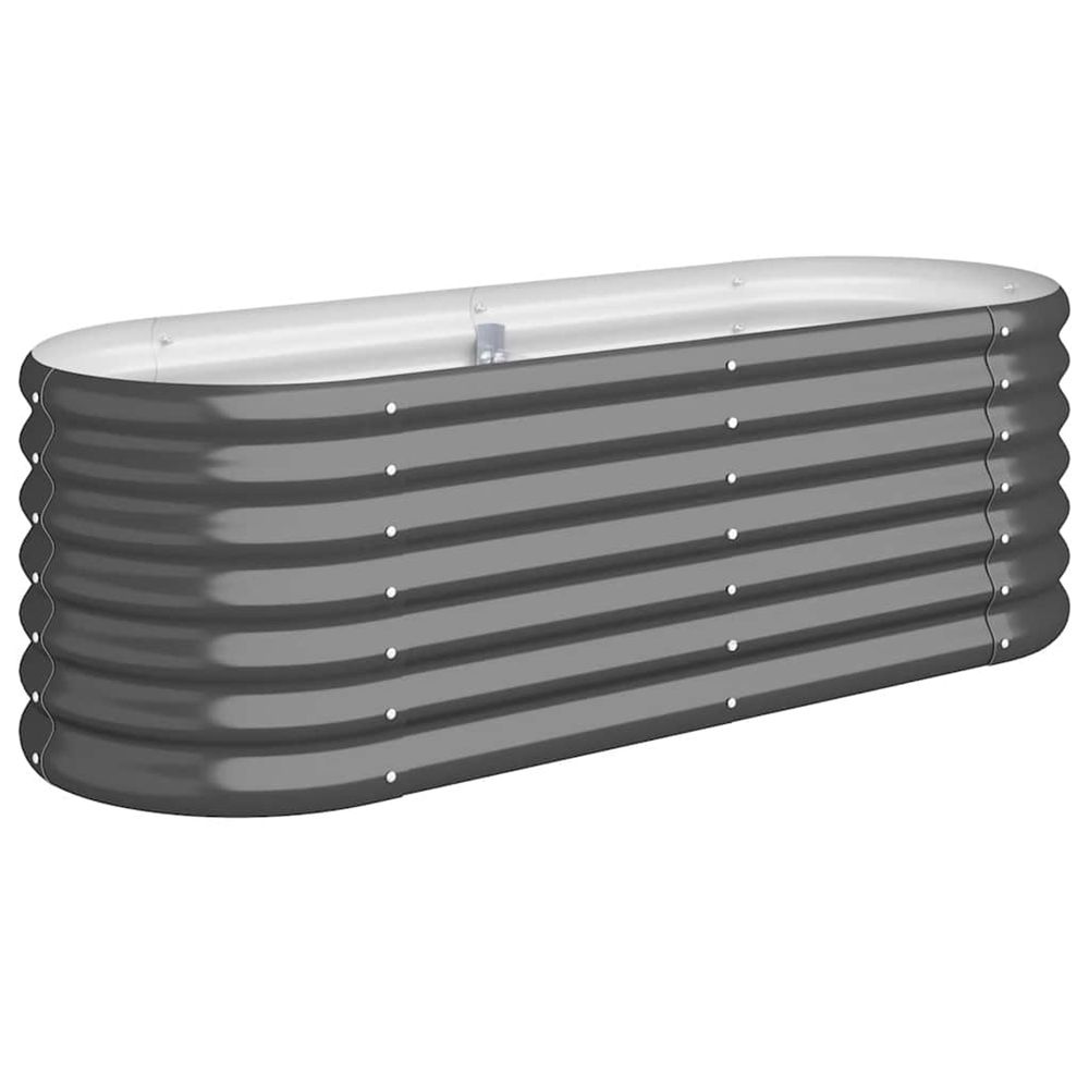 Lit surélevé de jardin acier galvanisé anthracite
