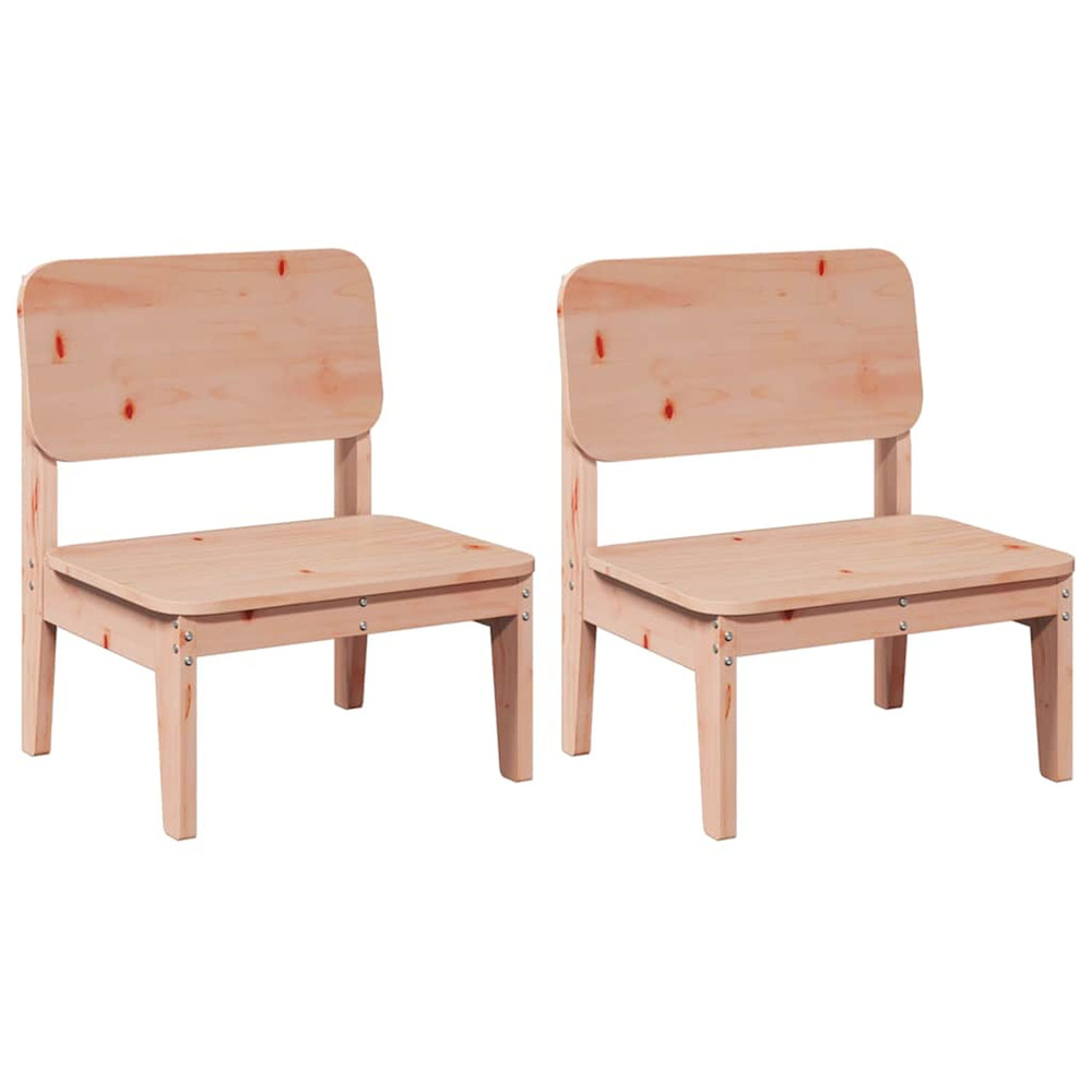 Chaises de jardin lot de 2 60x52,5x72 cm bois massif de douglas