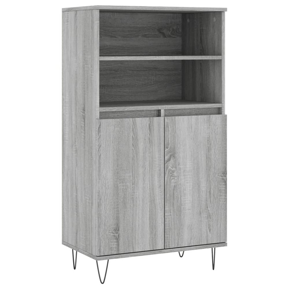 Buffet bahut commode armoire meuble de rangement organisateur cuisine salle de séjour salon haut sonoma 60 x 36 x 110 cm bois