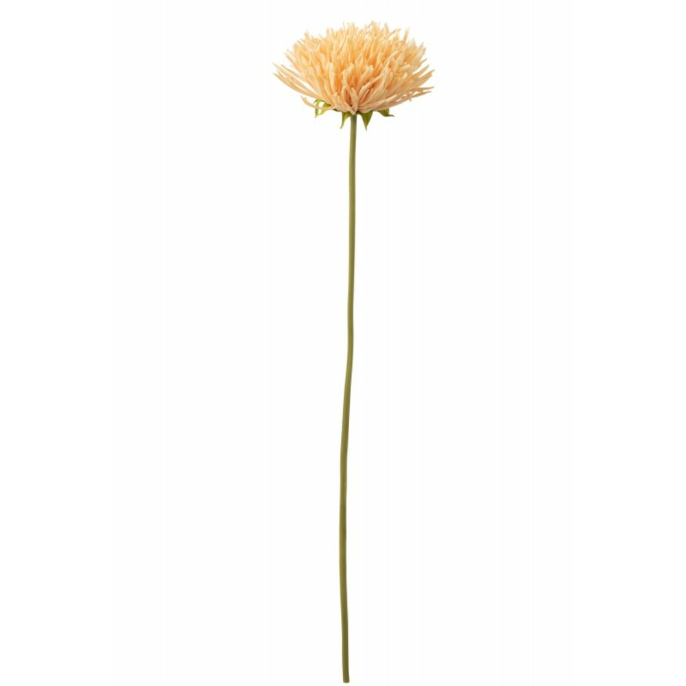 Chrysantheme artificiel sur tige en plastique orange 10x9x60 cm