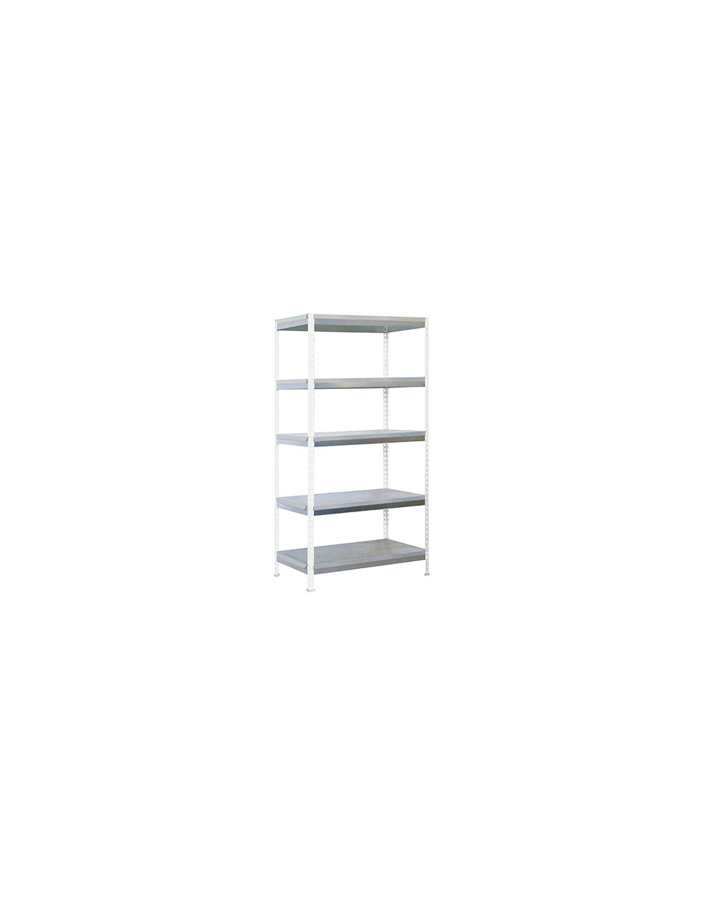 Etagère simongarden bricoforte 1006-5 blanc/galva blanc/galva 2000x1000x600 - simonrack