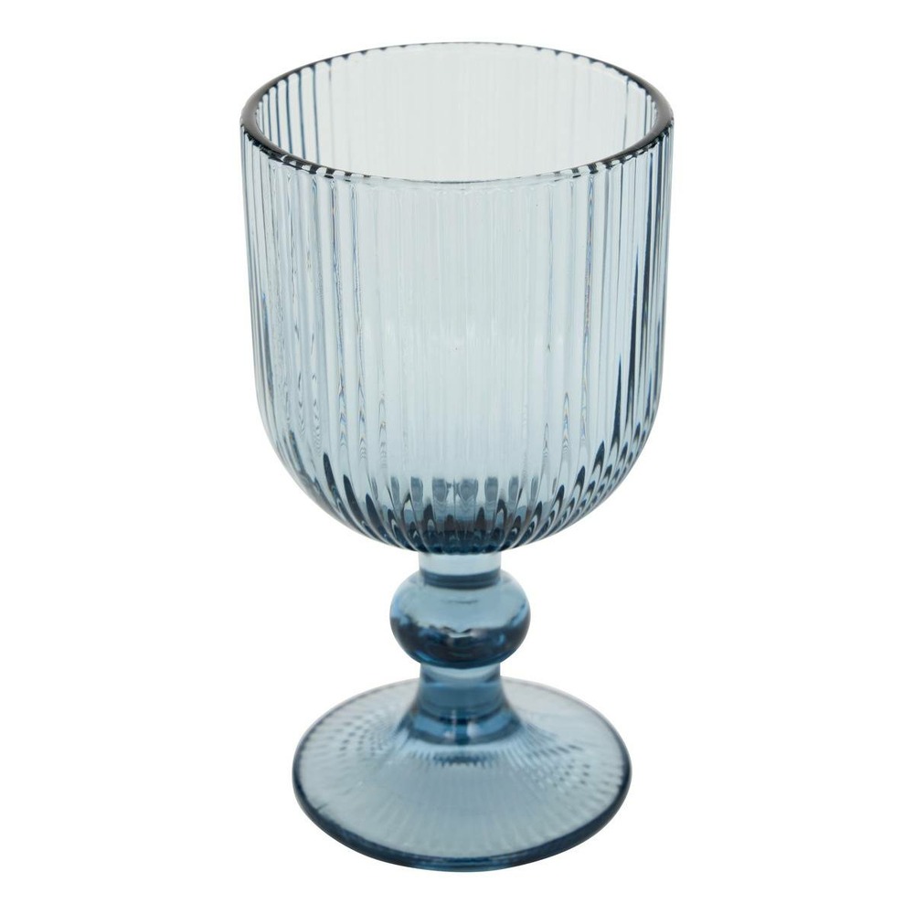Verre à vin ema bleu d7,9xh14,3cm