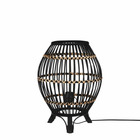 Mica decorations lampe à poser onar - 30x30x41.5 cm - bambou - noir