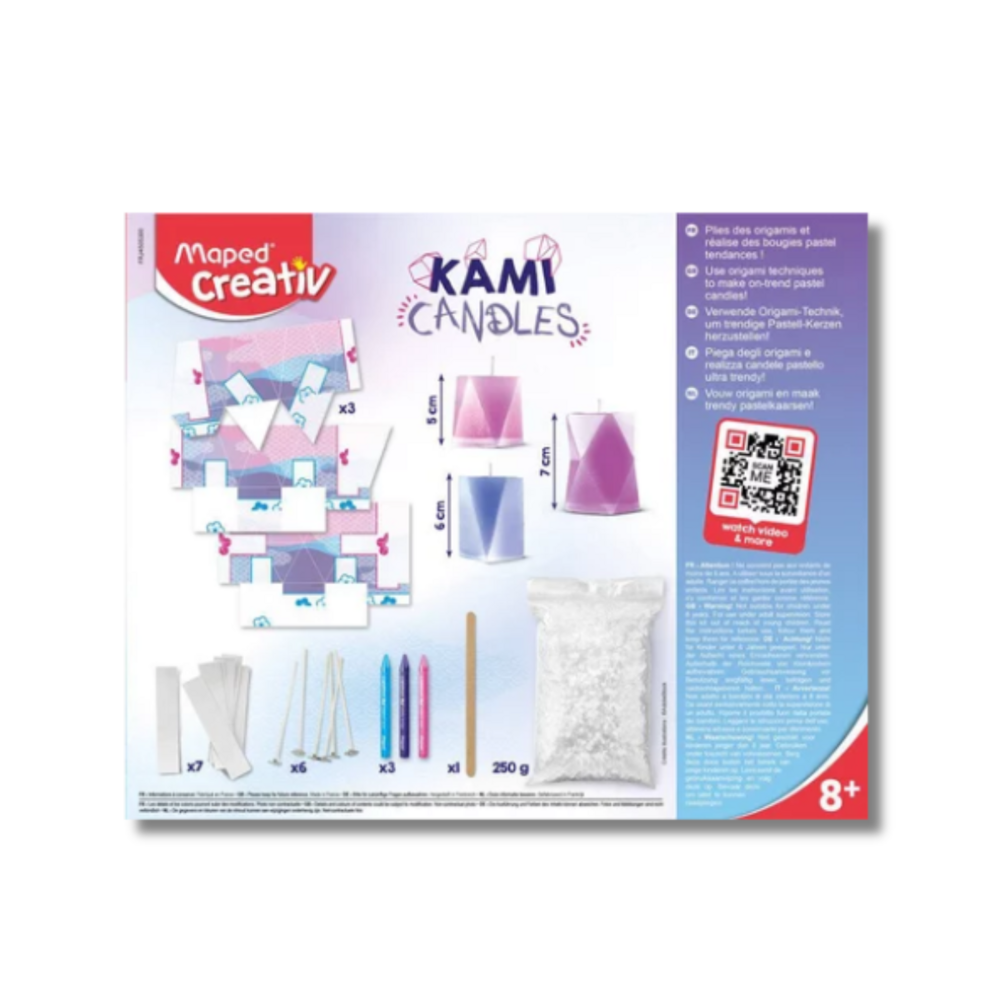 Kit de moulage bougies origami - maped