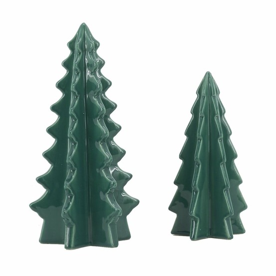 Duo de sapins en céramique