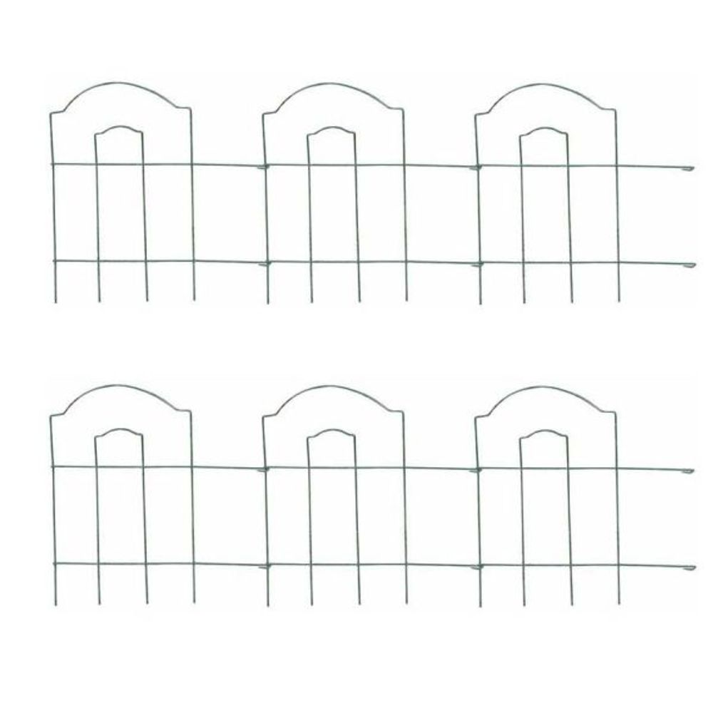 Bordure de jardin en métal lawn 3m lot de 6