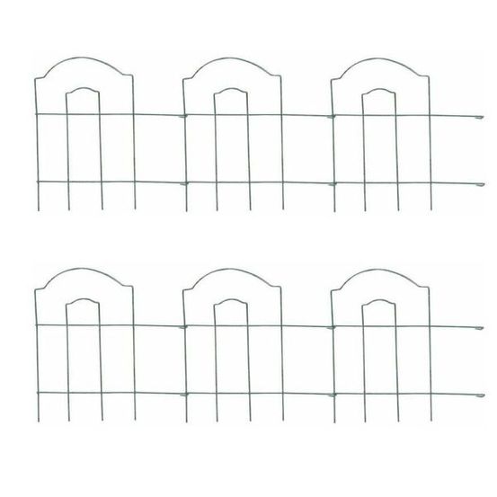 Bordure de jardin en métal lawn 3m lot de 6