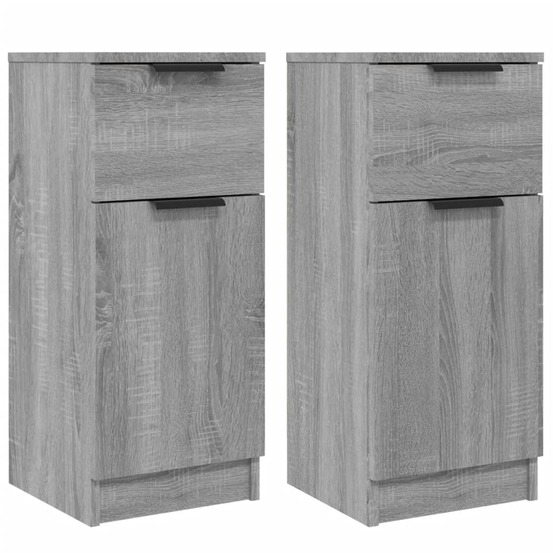 Buffet bahut commode armoire meuble de rangement organisateur cuisine salle de séjour salons lot de 2 sonoma 30 x 30 x 70 cm