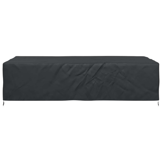 Housse pour mobilier d'extérieur noir 315 x 180 x 74 cm 600d