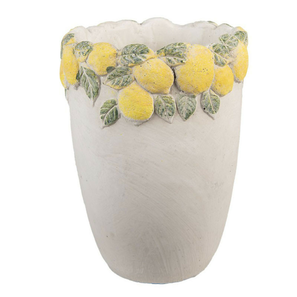 Vase céramique aux citrons 17x23cm