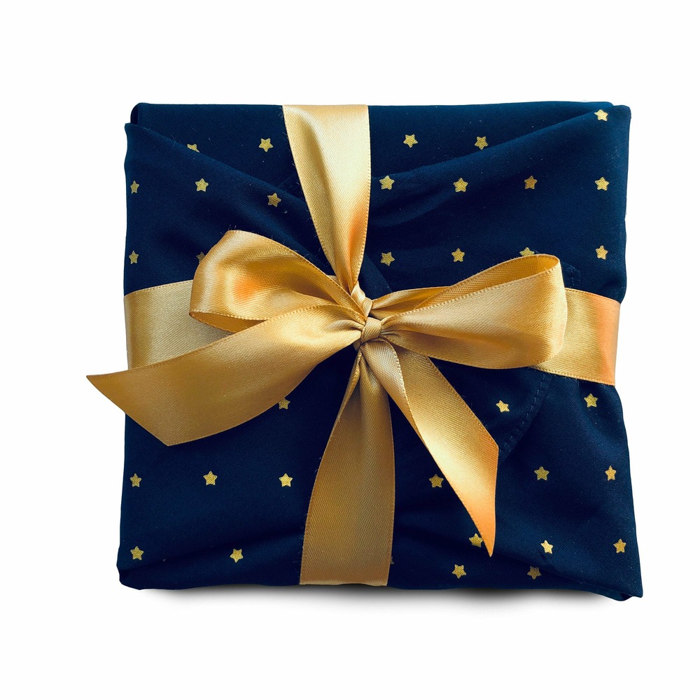 Matte 100% cotton collection monochrome : mes ptits etoiles (taille s) 35x35 cm