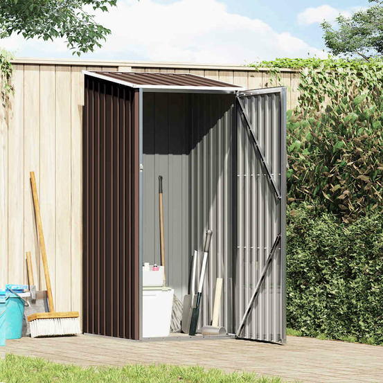 Abri de jardin marrron 87x98x159 cm acier galvanisé