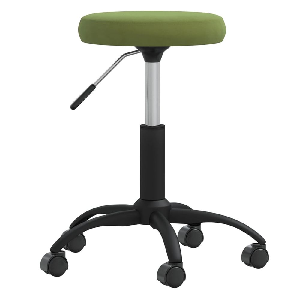 Chaise de salle à manger vert clair velours