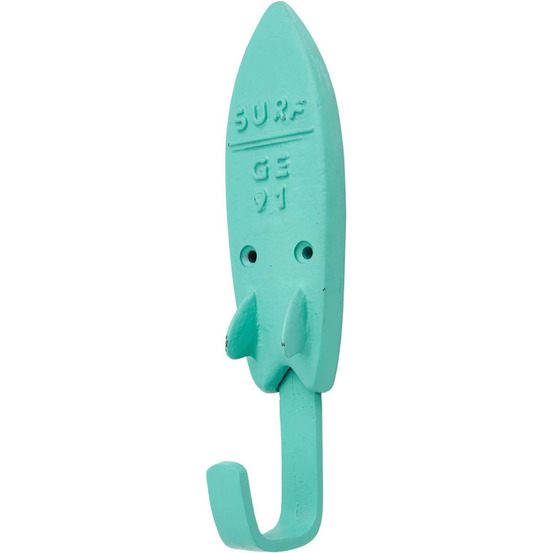 Patère planche de surf turquoise