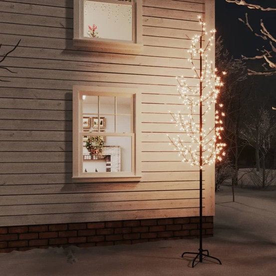Arbre à led fleur de cerisier 368 led blanc chaud 300 cm