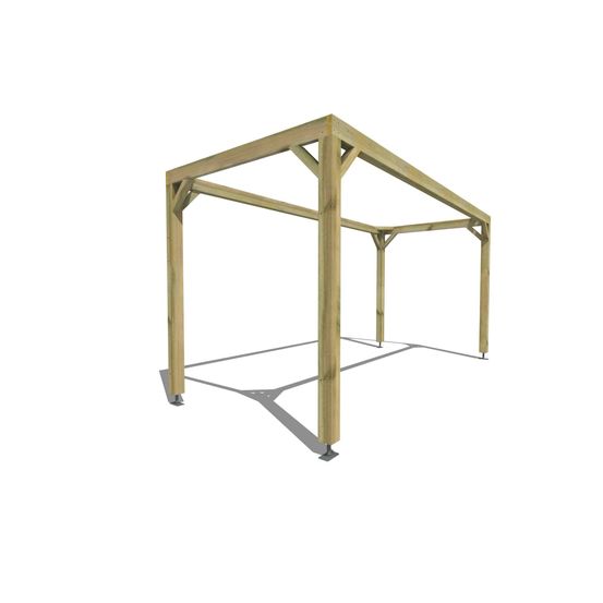Pergola bois • 5m x 2m • indépendante • cadre simple • livraison comprise