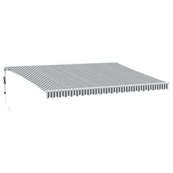 Auvent rétractable automatique avec led anthracite et blanc