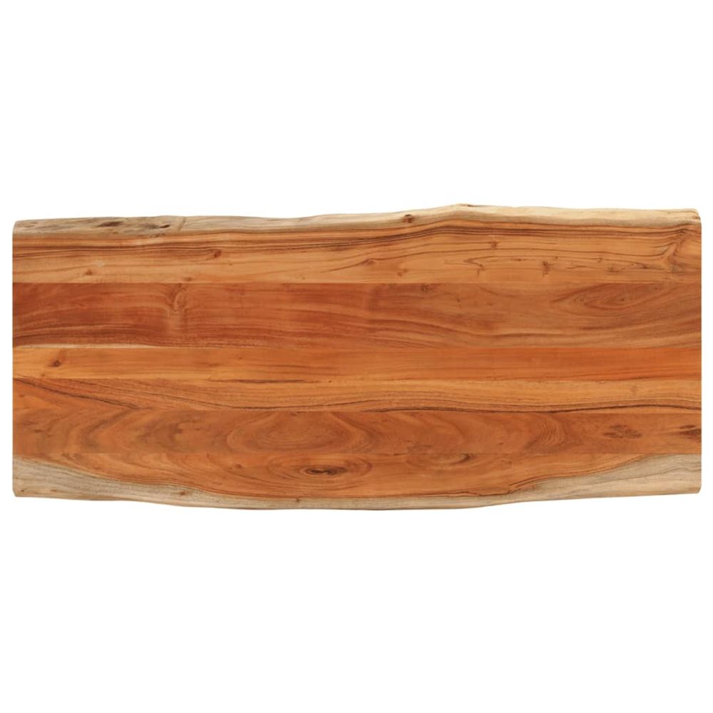 Dessus de table 140x60x2,5cm rectangulaire bois massif d'acacia