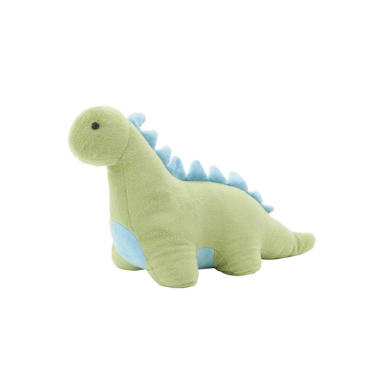 Cale-porte dinosaure en coton vert