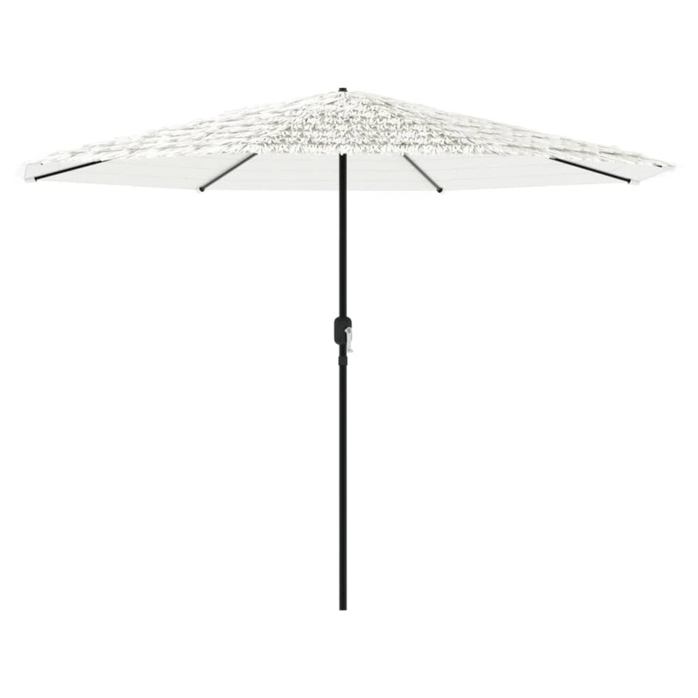 Parasol de jardin avec mât en acier blanc 324x324x247 cm