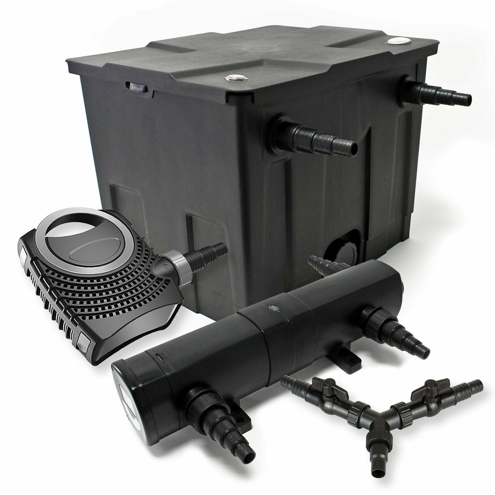 Kit de filtration de bassin 12000 litres 36 watts stérilisateur pompe 70 watts