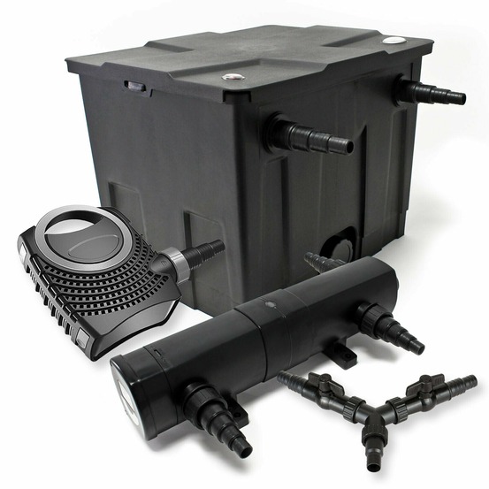 Kit de filtration de bassin 12000 litres 36 watts stérilisateur pompe 70 watts