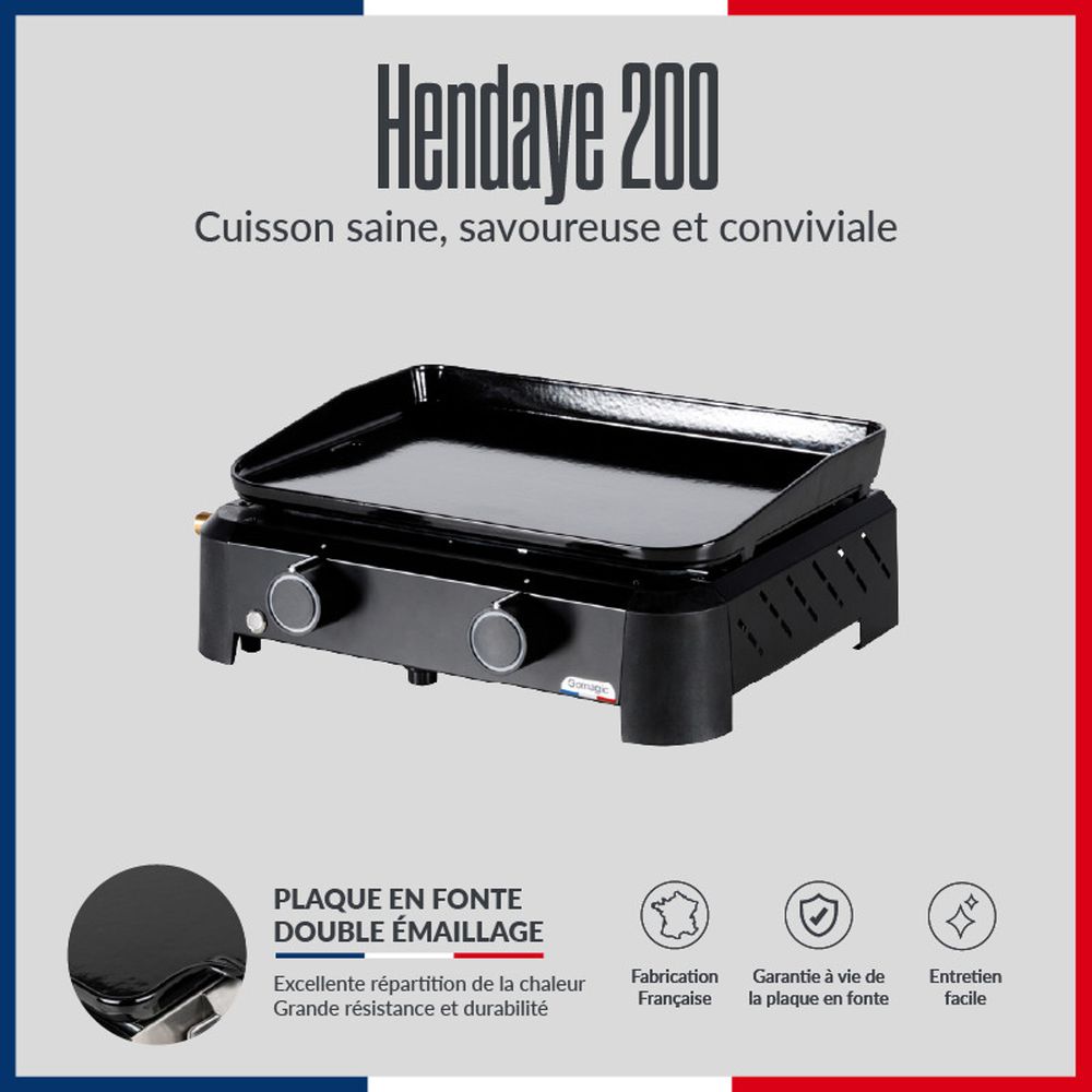 Plancha au gaz hendaye 200