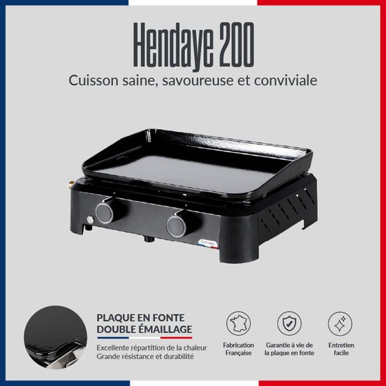 Plancha au gaz hendaye 200