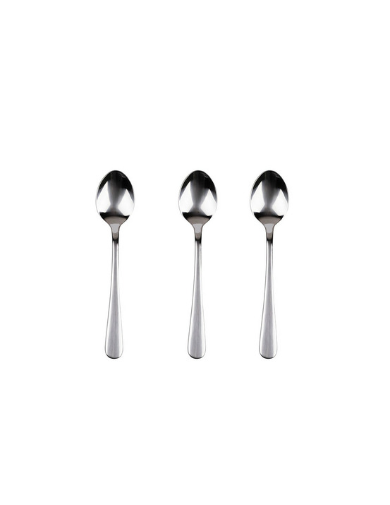 Ensemble 3 unit. Cuillère en acier inoxydable recyclé brillant naturel sg7768 san ignacio