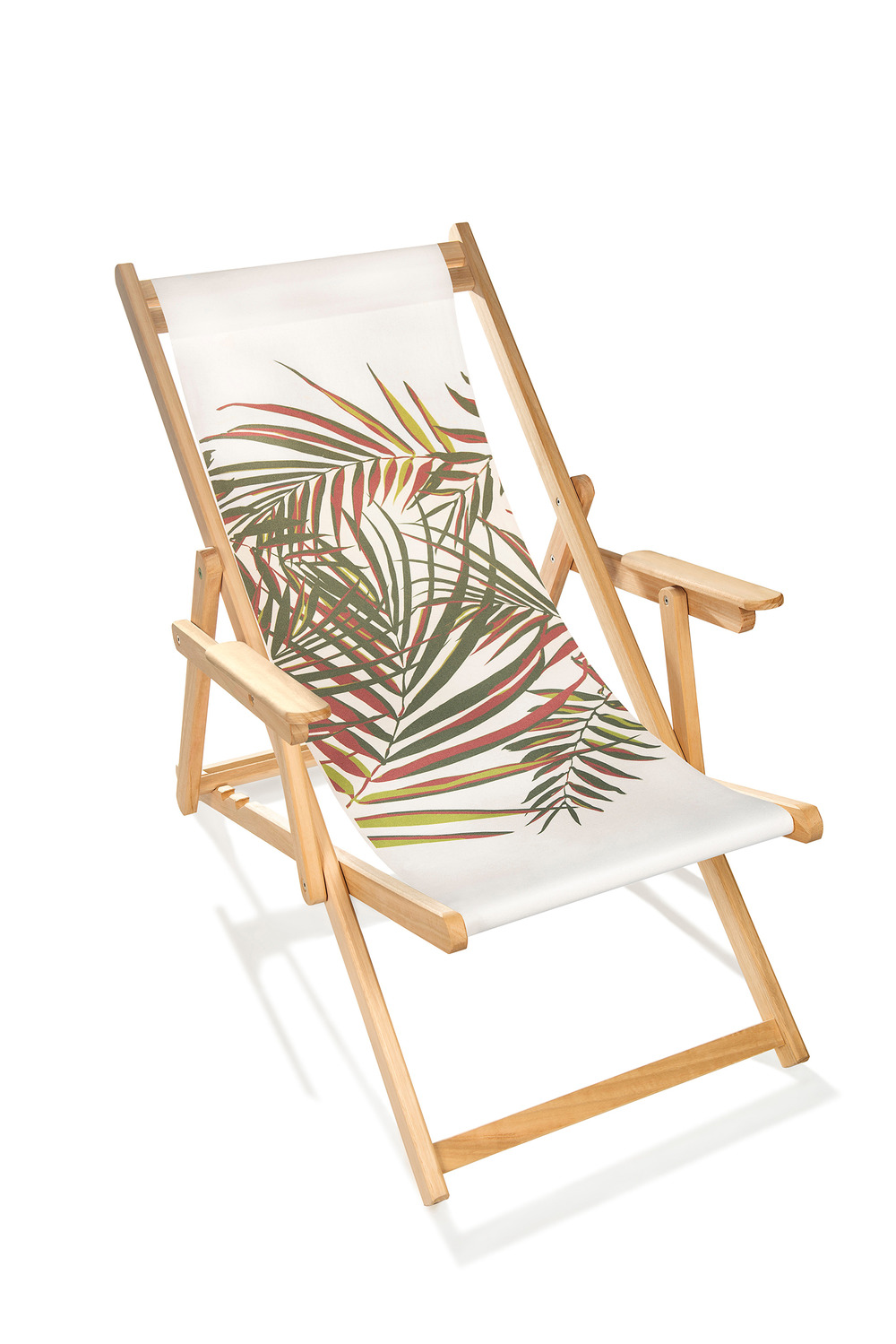 Chilienne lona en bois et toile coton avec motif jungle