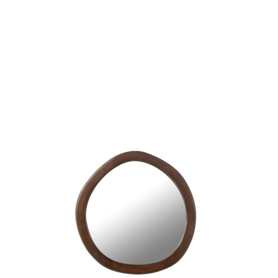 Miroir avec cadre en bois marron 40x2.5x39 cm