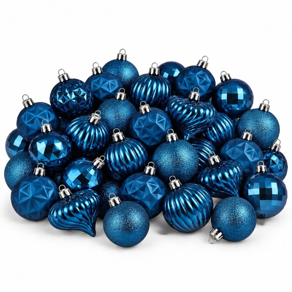 Babe de noël memike249/00187 set de 40 h6x6cm - bleu