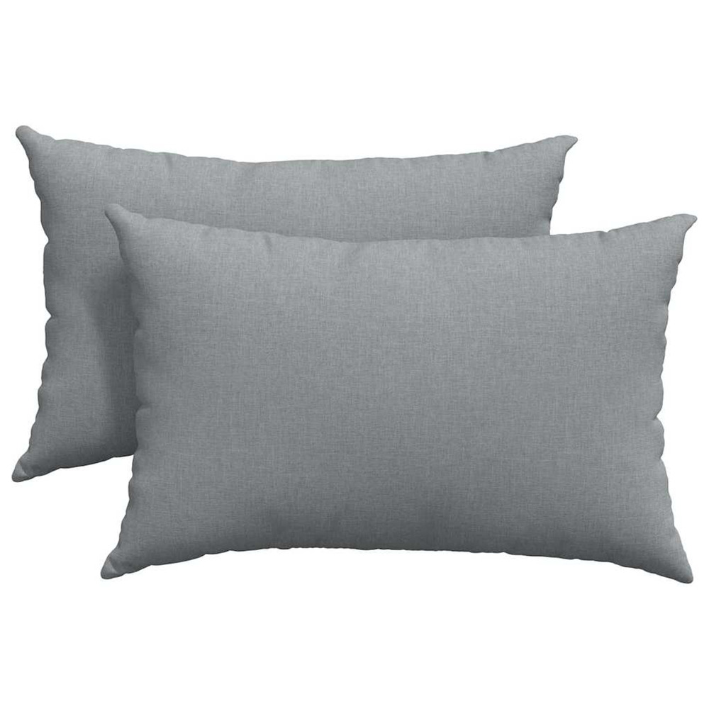 Coussins de canapé 2 pcs gris clair 60 x 40 cm tissu