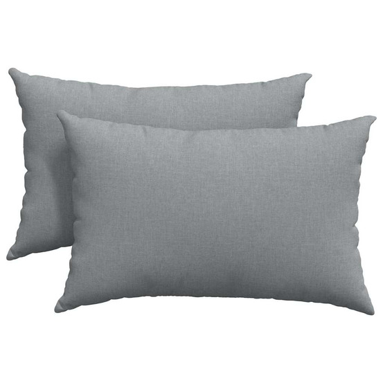 Coussins de canapé 2 pcs gris clair 60 x 40 cm tissu