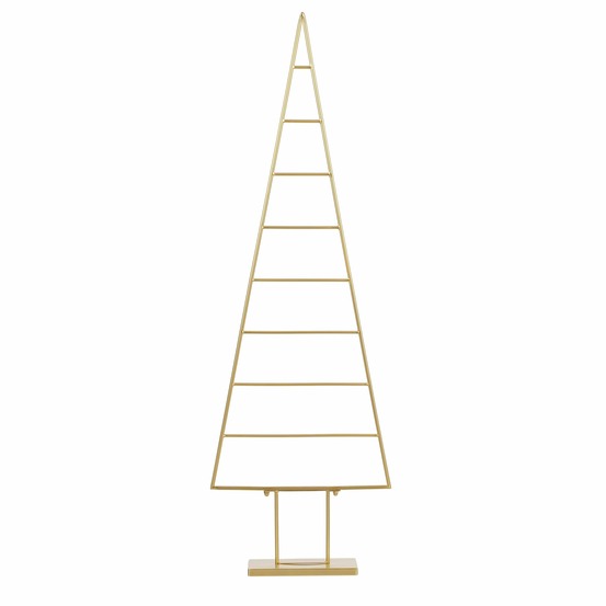 Mica decorations décoration sapin de noël - l50 x l15 x h152 cm - doré