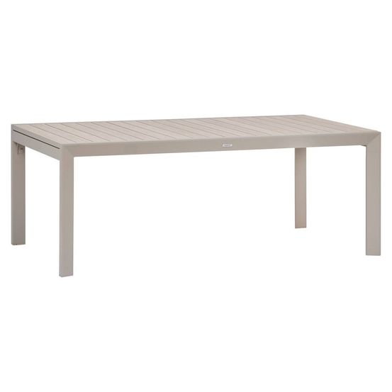Table de jardin 12 places evasion extensible lin argile