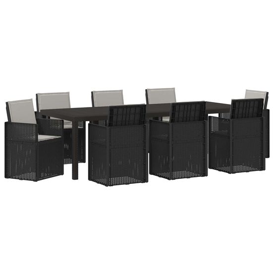 Ensemble de salle à manger pour jardin 9 pc pp