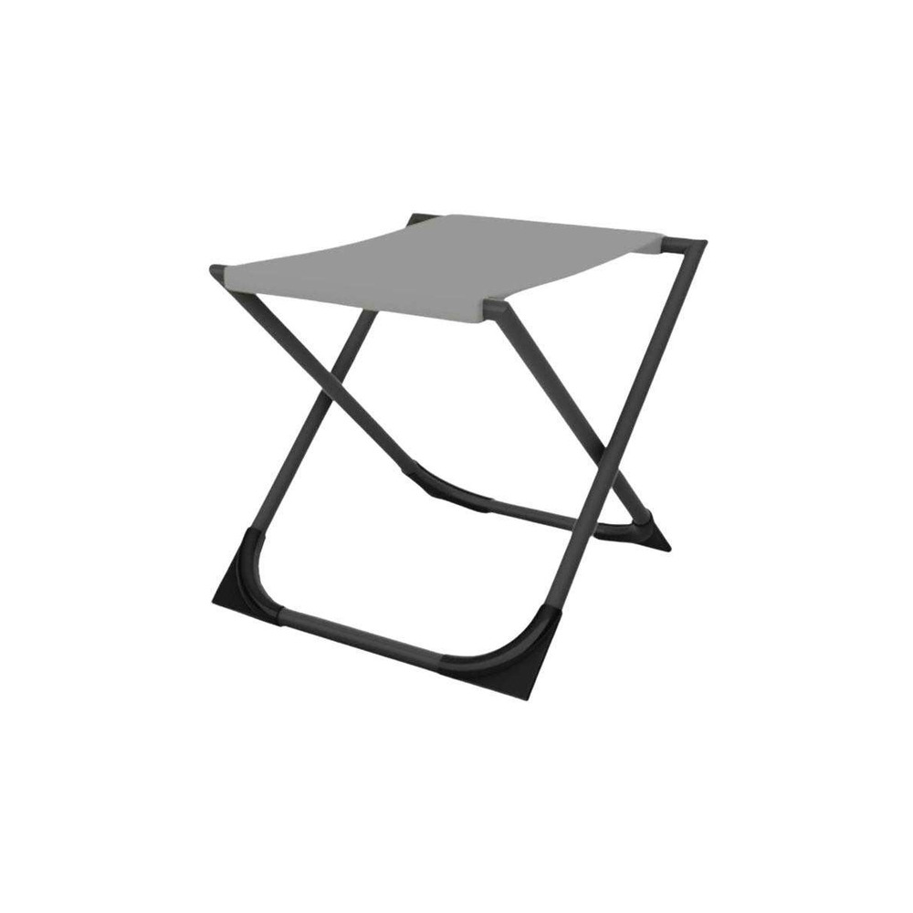 Tabouret pliant en acier easy graphite, perle