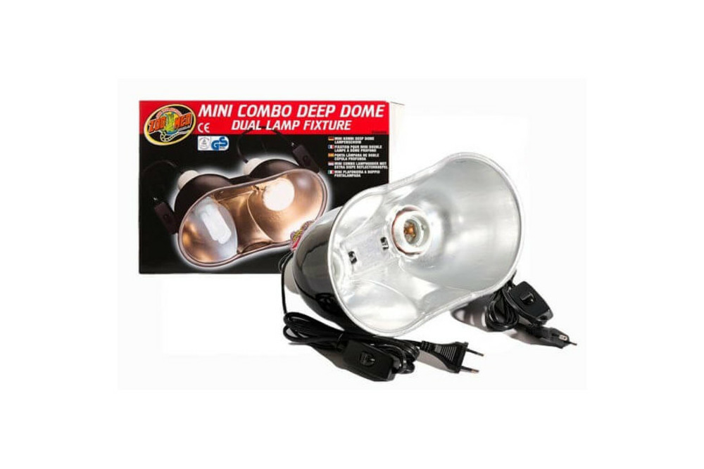 Clamp lamp, combo mini deep dome