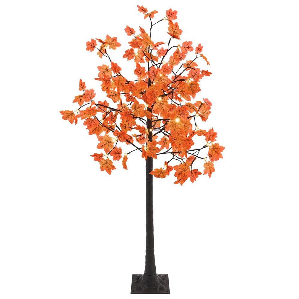 Érable de noël lumineux led marron 22 x 22 x 150 cm plastique