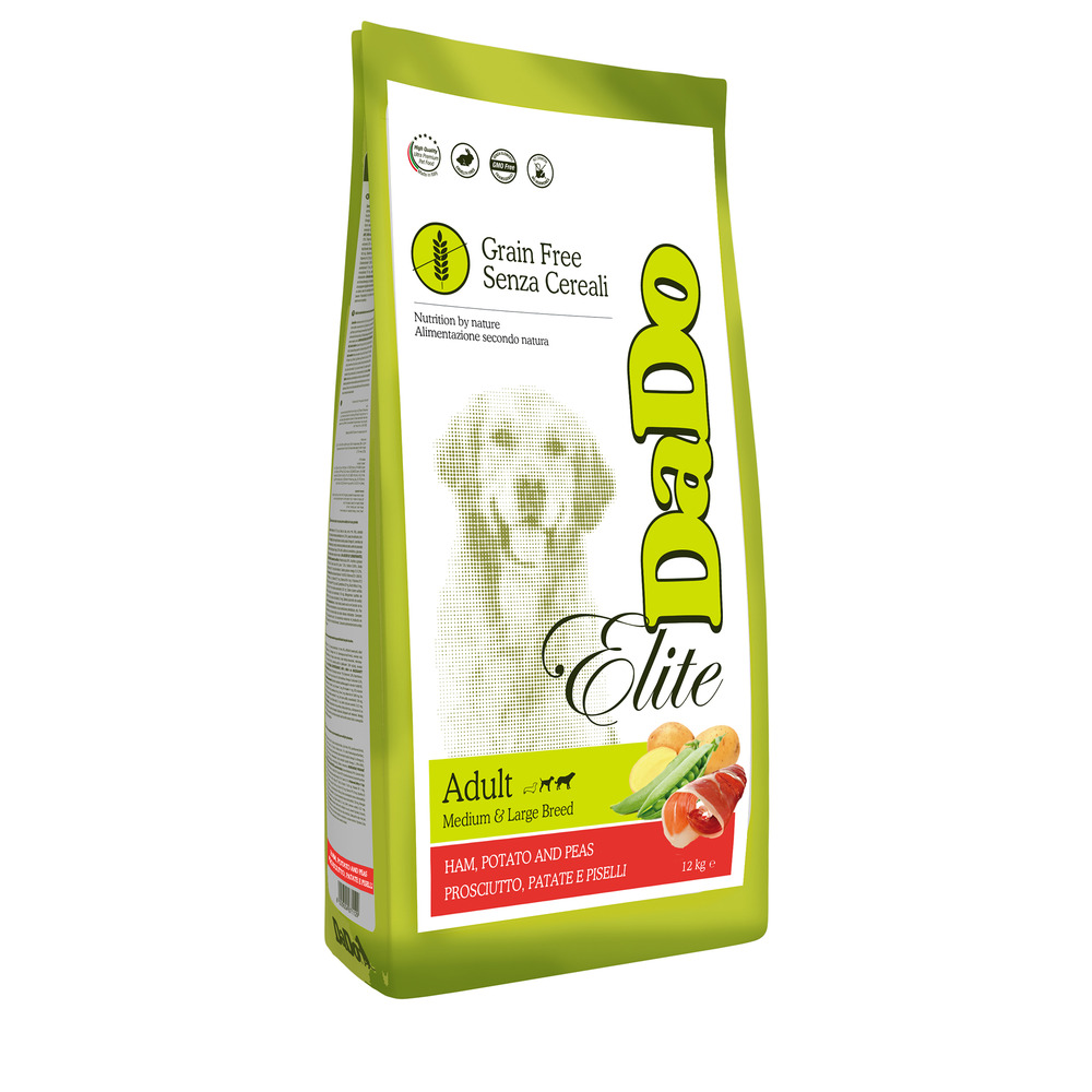 Dado elite grain-free ham, potato & peas 12 kg