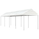 Belvédère avec toit blanc 8,92x2,28x2,69 m polyéthylène