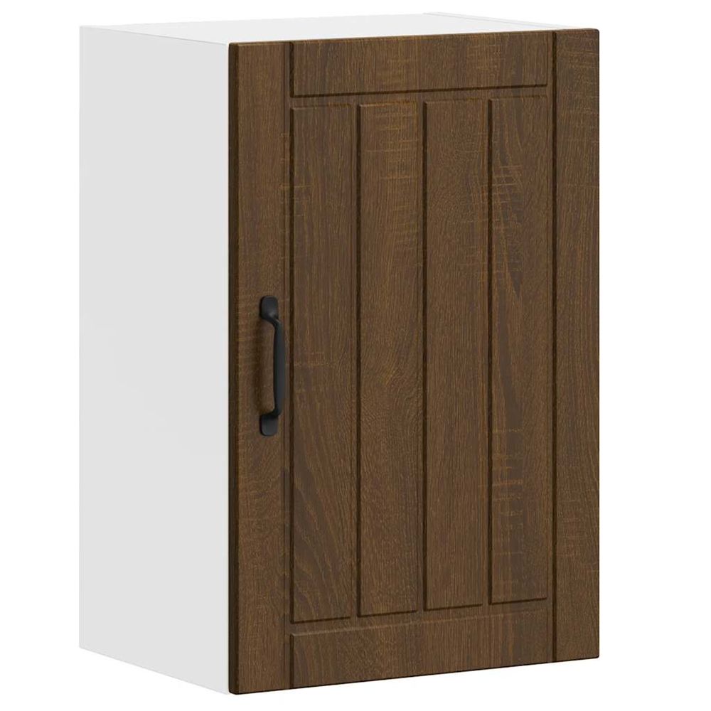 Armoire murale de cuisine lucca chêne marron bois ingénierie