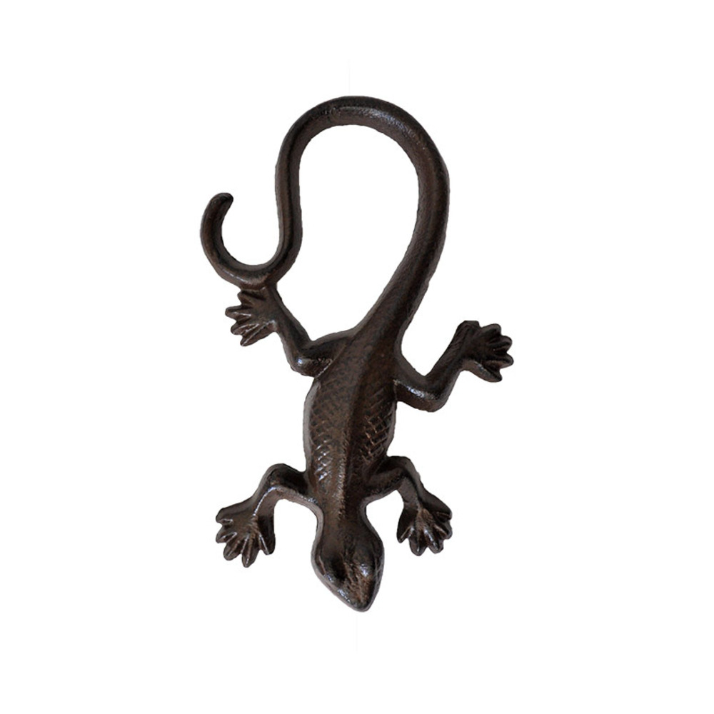 Grande salamandre déco fonte 8x3x16cm