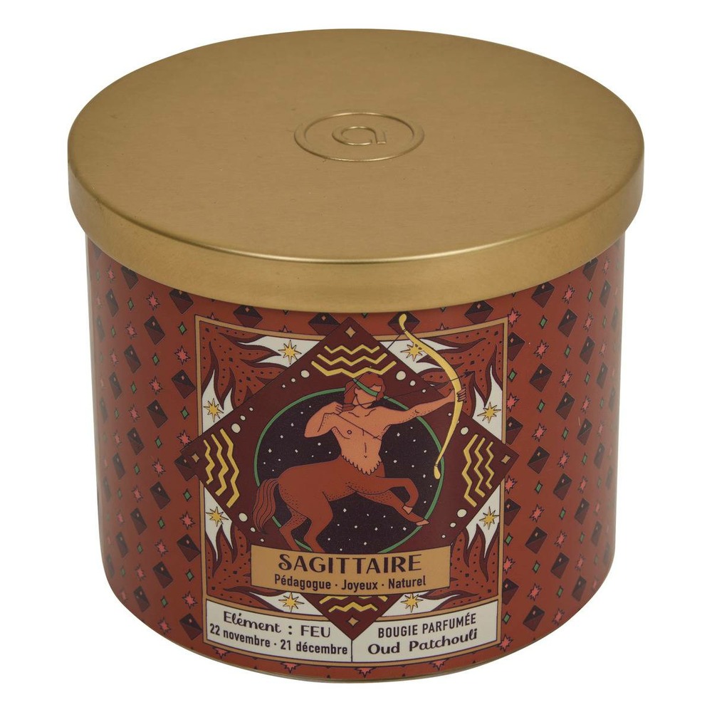 Bougie parfumée astro 396g pot verre assorti